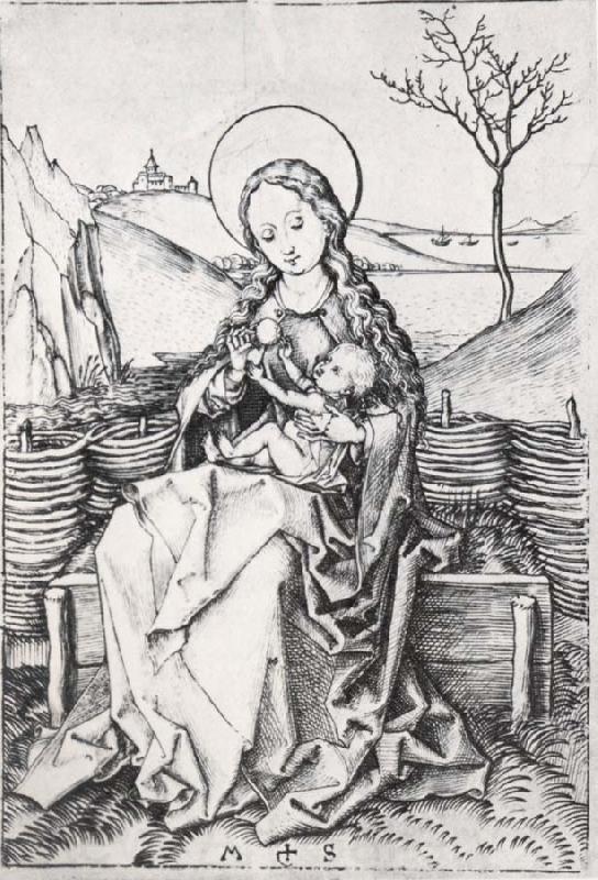 Albrecht Durer The Virgin on a grassy bench